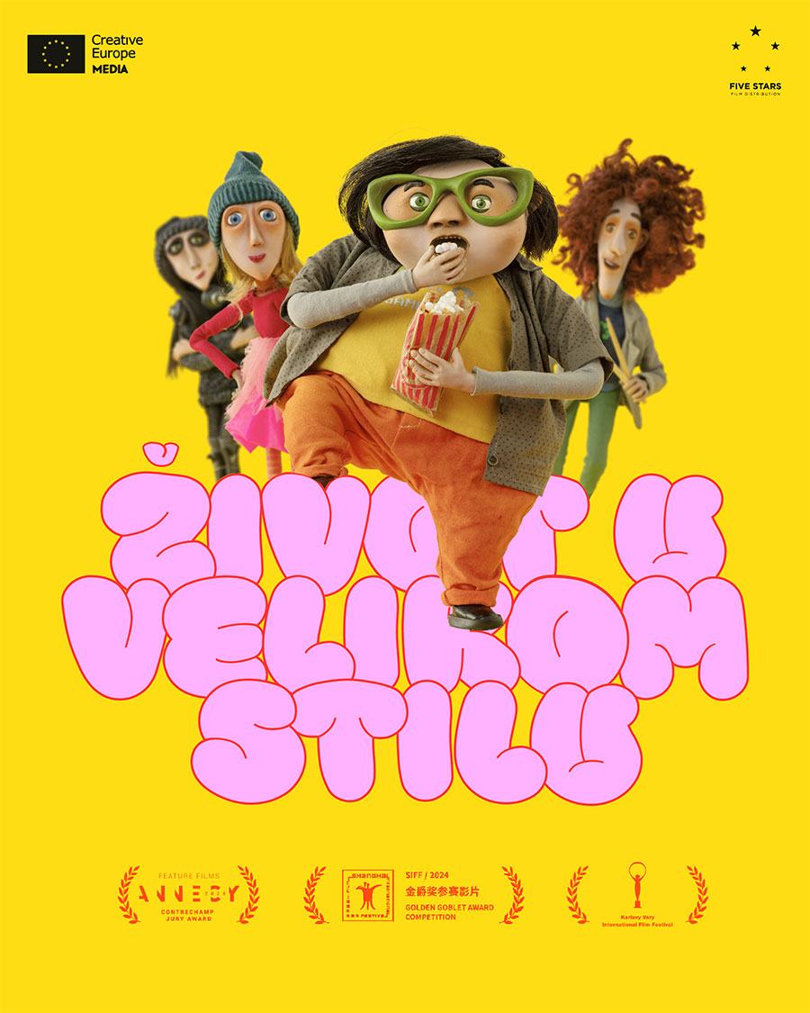 Život u velikom stilu - Animirani, srpski (sinhronizovano), komedija/drama, 2024, Češka, Slovačka, Francuska