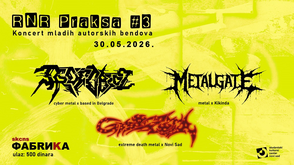 Koncert R’n’R Praksa: Grozota, Trofobioz i Metal Gate