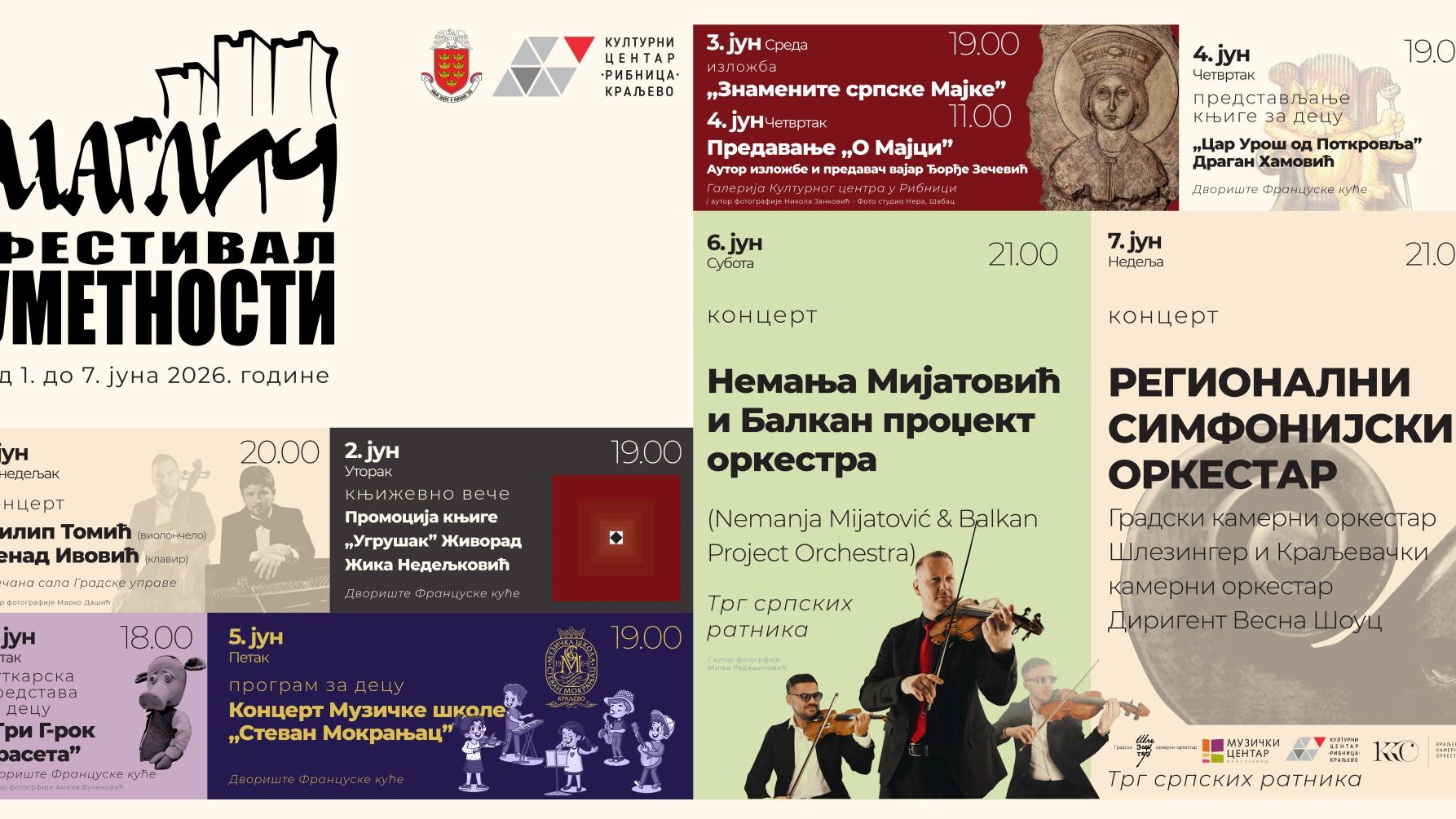 FESTIVAL UMETNOSTI „MAGLIČ” 2026 OD 1. DO 7. JUNA