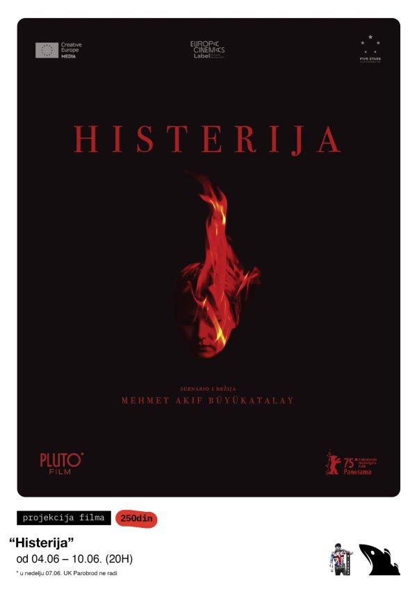 Projekcija filma "Histerija"