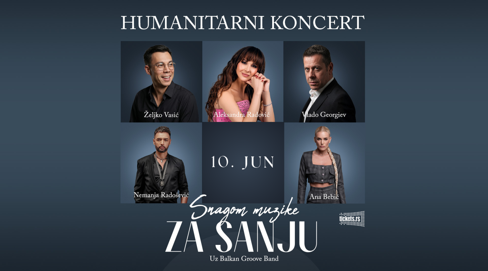 Humanitarni koncert - Snagom muzike za Sanju