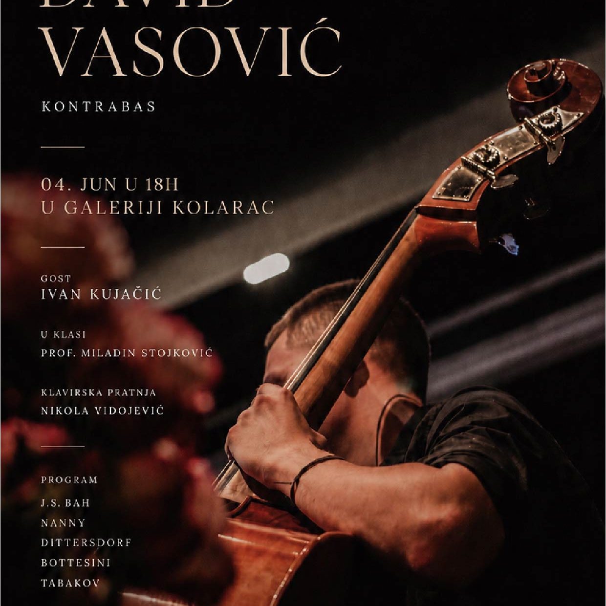 David Vasović, kontrabas