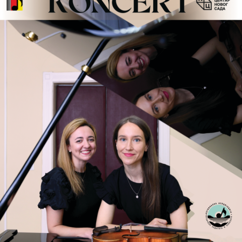 Koncert violinistkinje Katarine Milutinović i pijanistkinje Sare Vugdelije 10. juna u klubu „Tribina mladih“