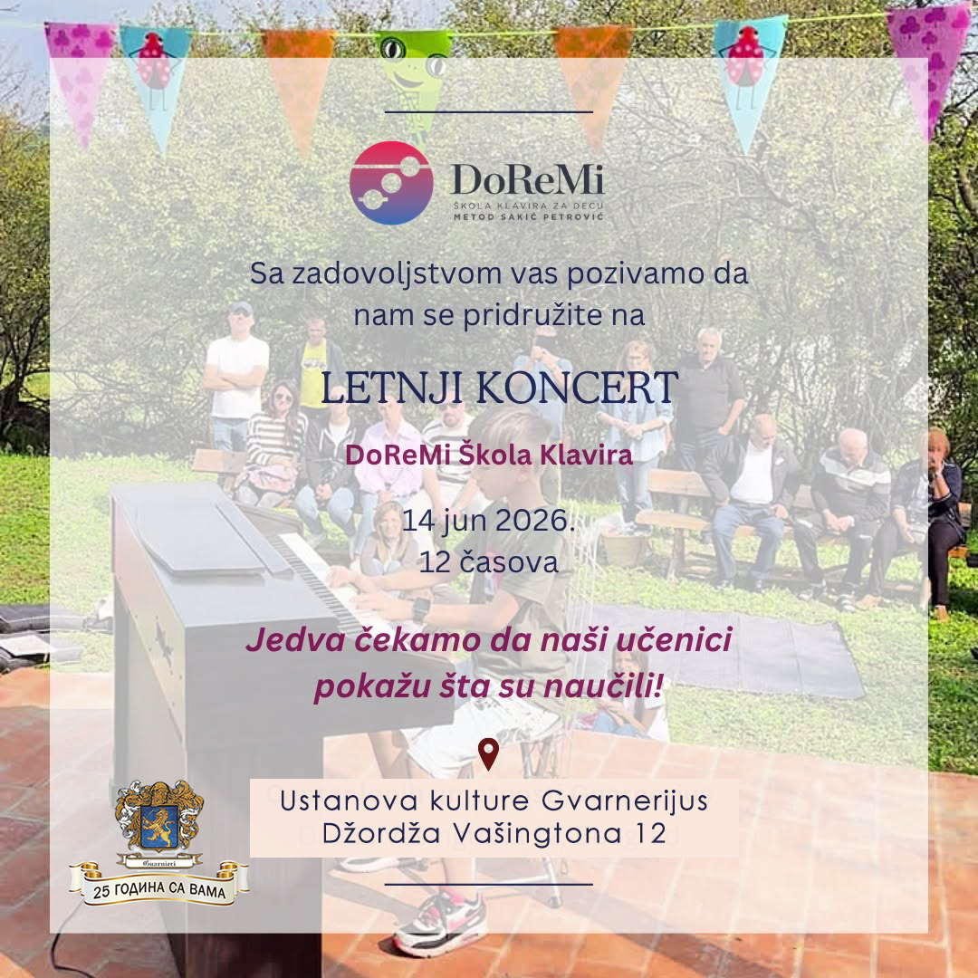 Letnji koncert DoReMi škole klavira