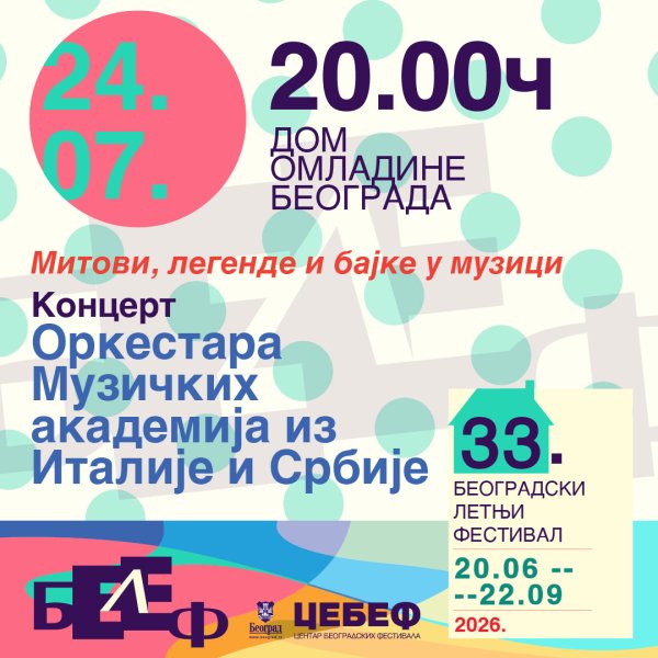 BELEF 2026: Koncert Orkestra Italija-Srbija