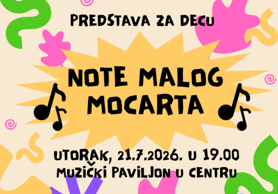 Predstava za decu „Note malog Mocarta“