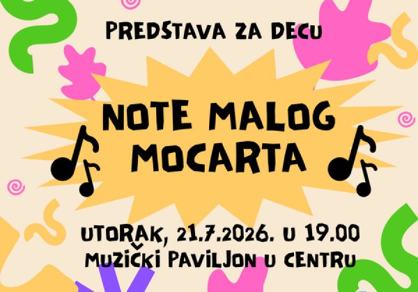 Predstava za decu „Note malog Mocarta“