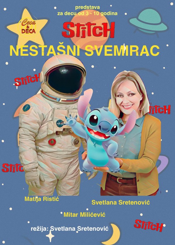 Dečja predstava „Nestašni svemirac Stič“