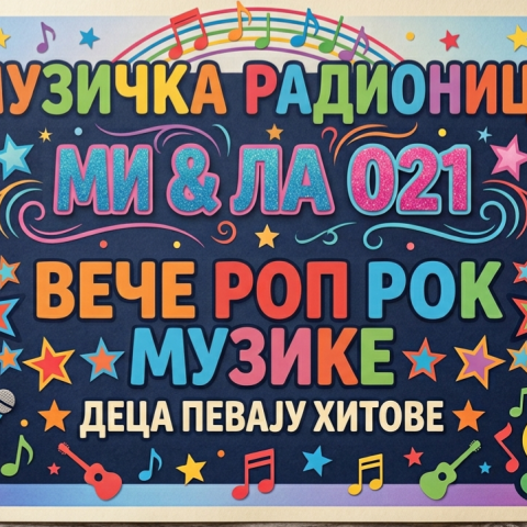 Koncert „Mi & La 021“ 28. avgusta u klubu „Tribina mladih“