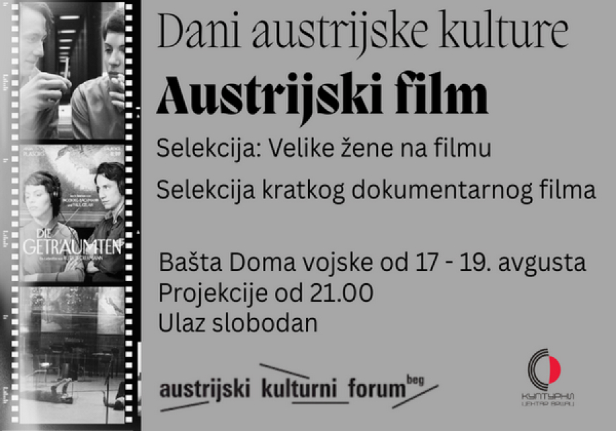 Dani austrijske kulture/Projekcije dugometražnih i kratkih dokumentarnih austrijskih filmova