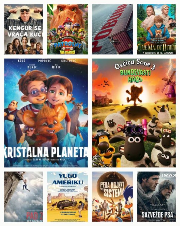 Repertoar za septembar, bioskop na Zlatiboru i u Čajetini