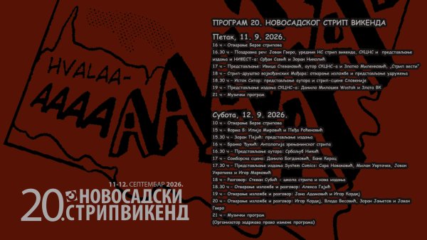 Jubilarni 20. Novosadski strip vikend
