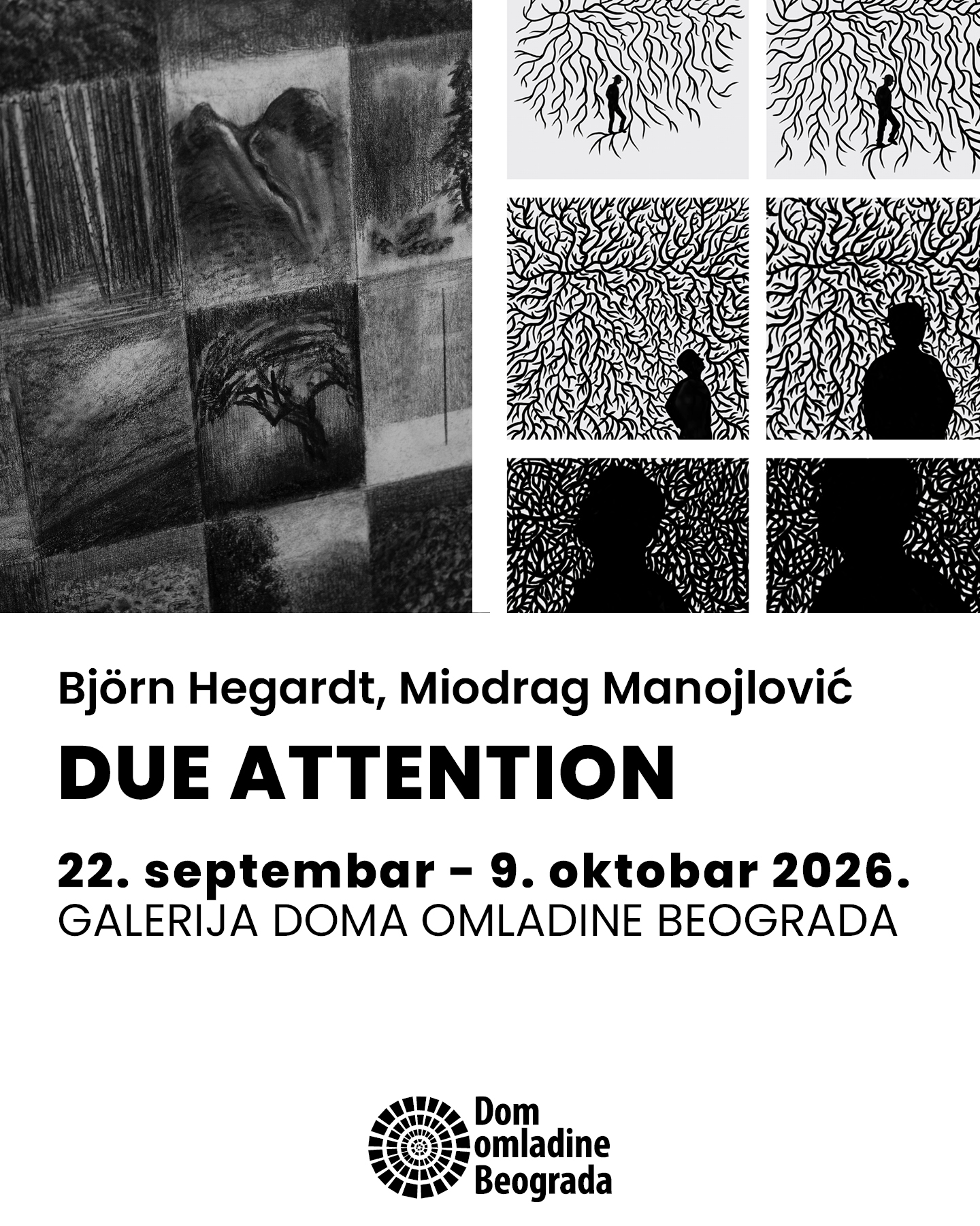 Izložba “DUE ATTENTION” Miodraga Manojlovića i Bjorna Hegarta