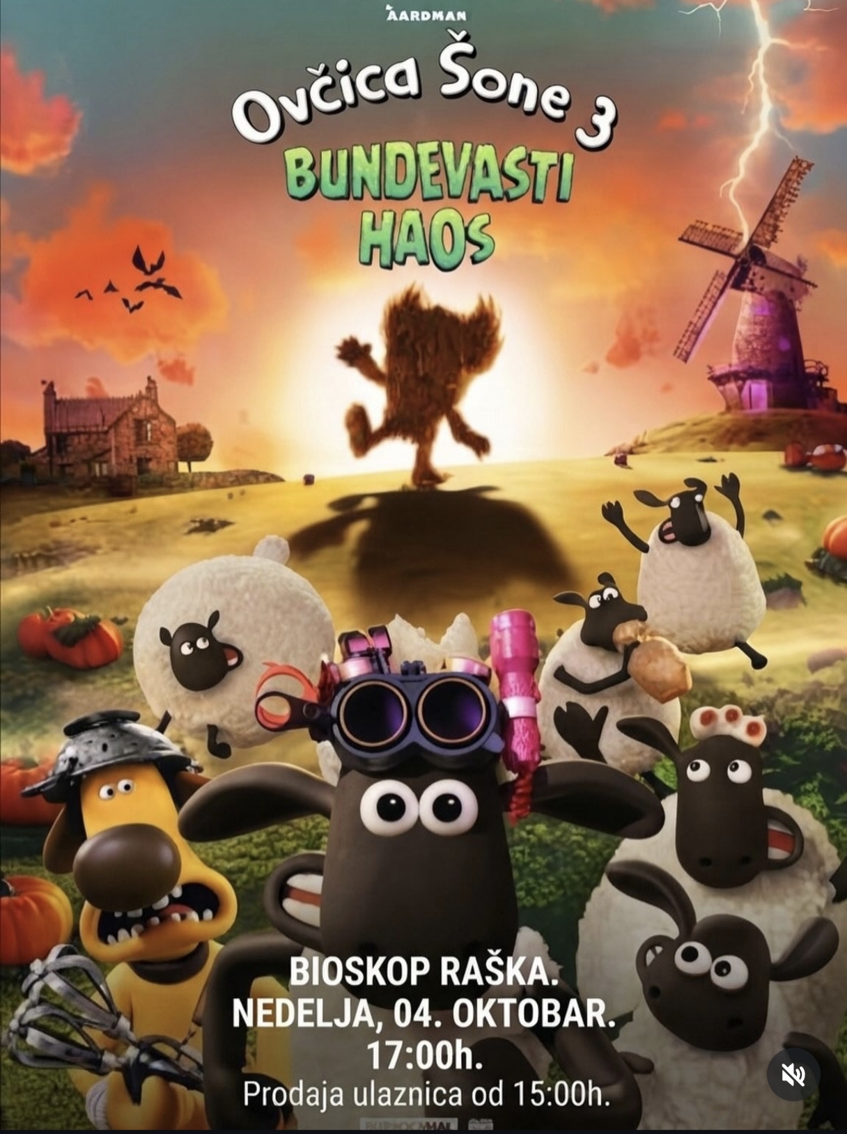Ovčica Šone 3: Bundevasti haos