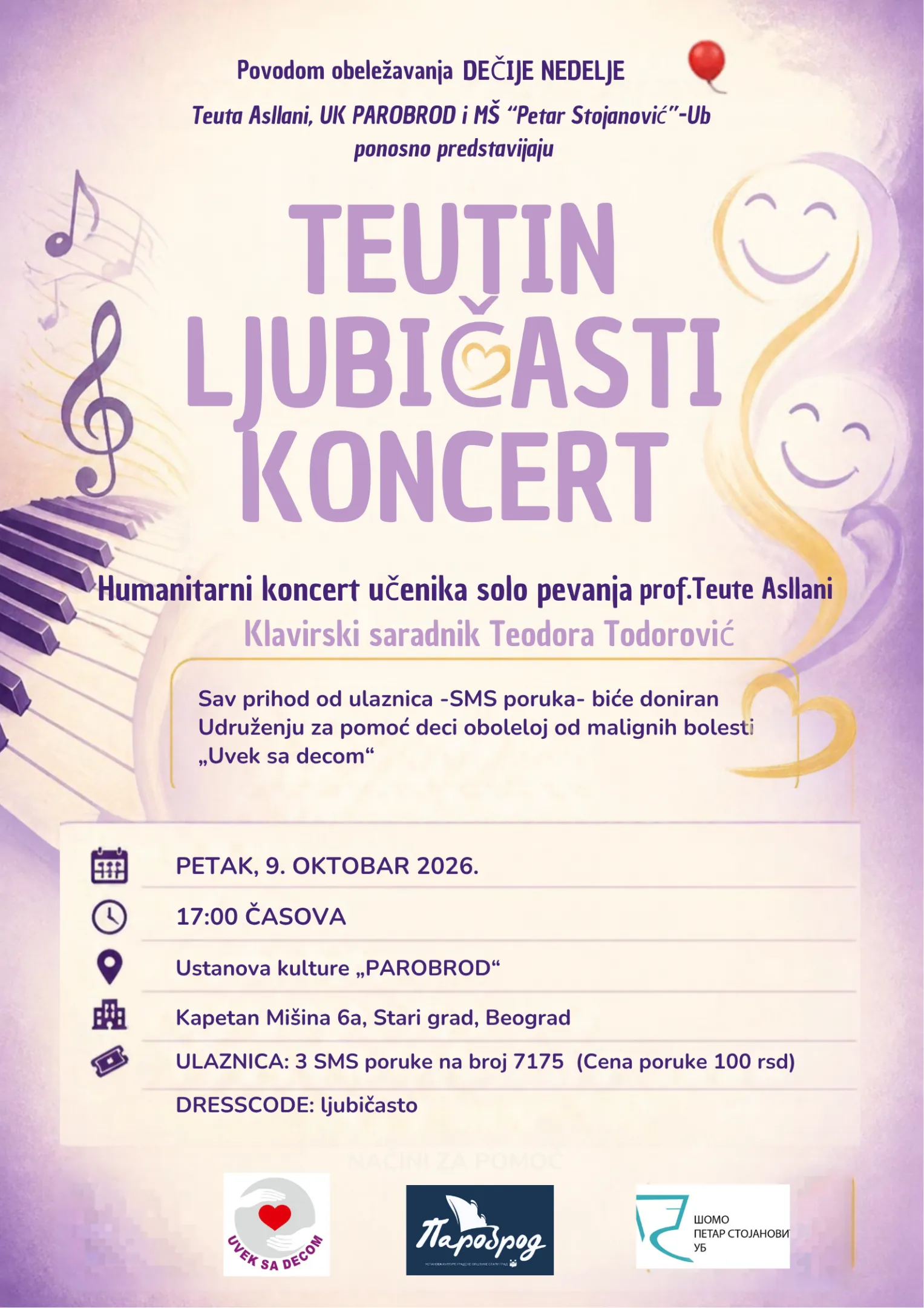 Koncert učenika MŠ "Petar Stojanović"