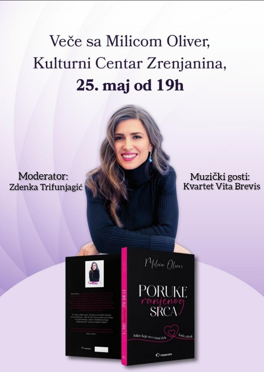 Promocija knjige Milice Oliver "Poruke ranjenog srca"