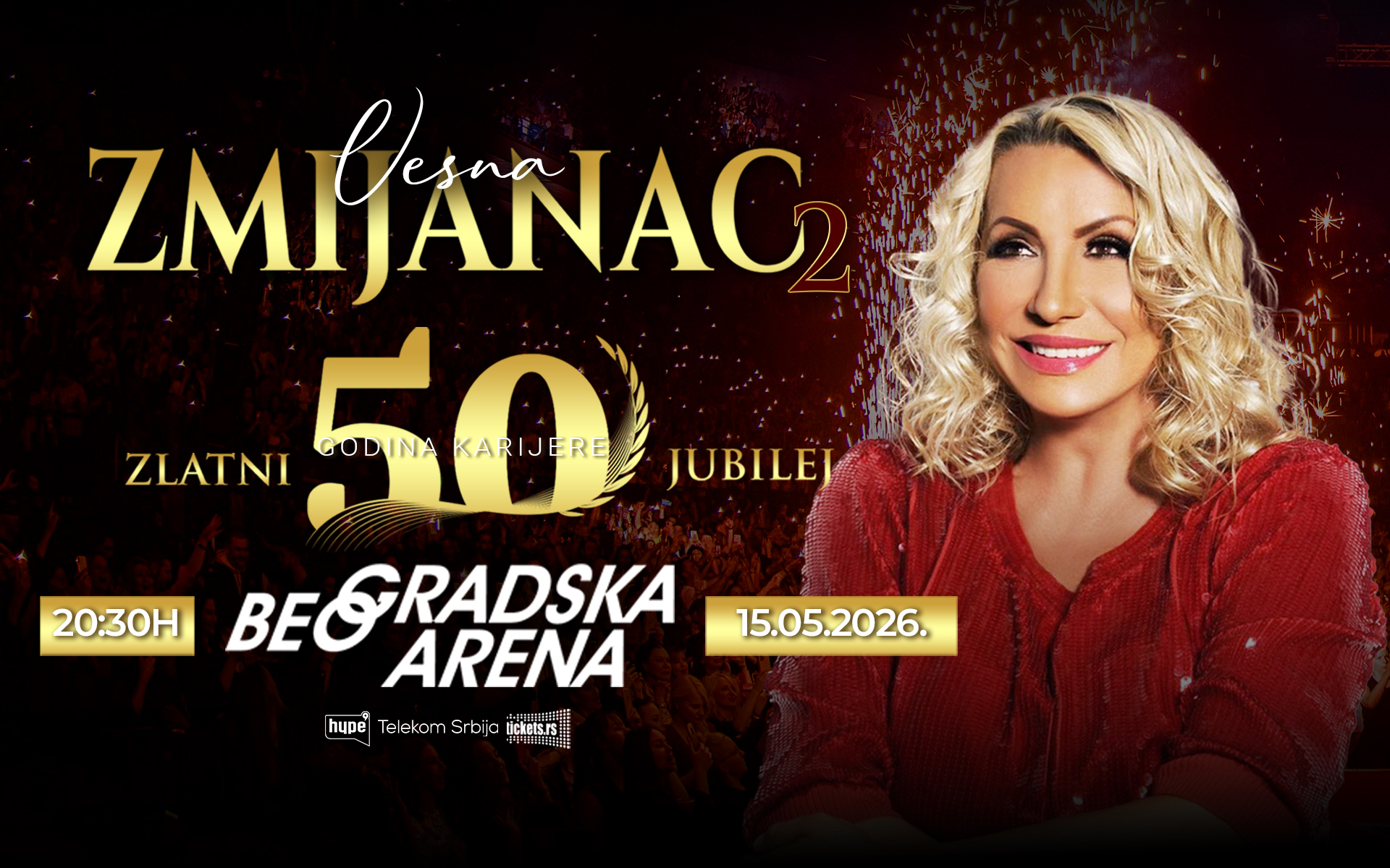 ZLATNI JUBILEJ VESNE ZMIJANAC | 15. MAJ 2026