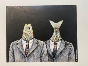 Izložba Nikole Štiklice "Crtež – avantura 48 godina"