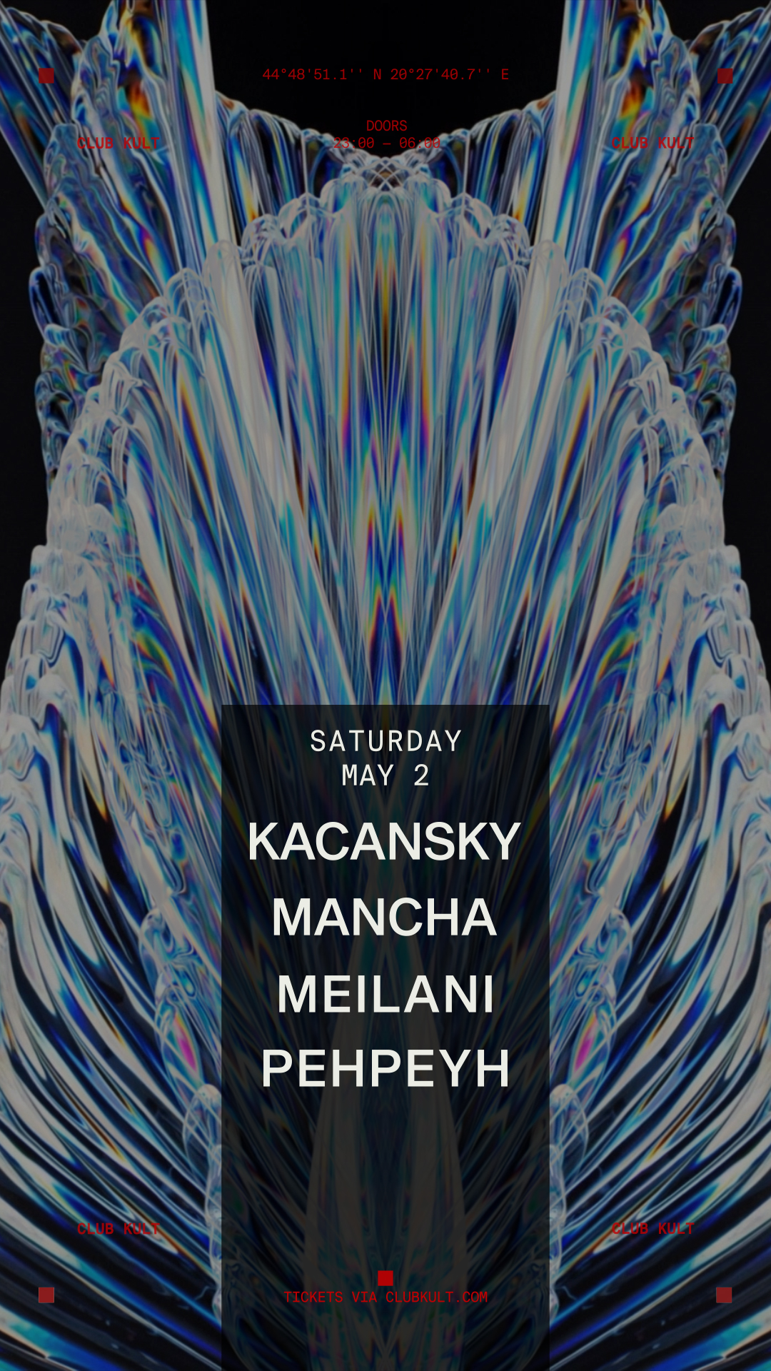 KULT x SACRED SATURDAY