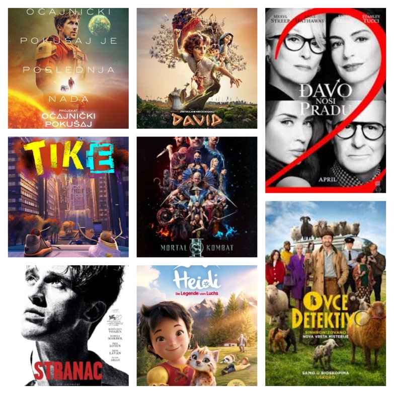 Repertoar za maj - bioskop na Zlatiboru