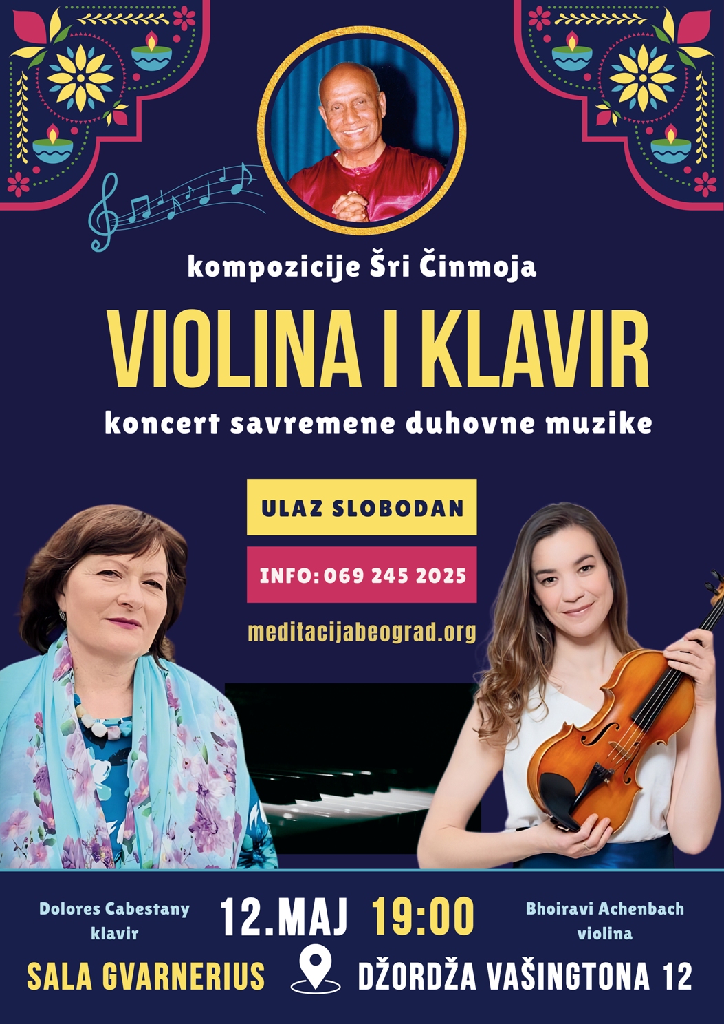 VIOLINA I KLAVIR – koncert savremene duhovne muzike